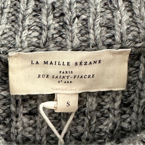 Sezane Yara Jumper Merino Wool Baby Alpaca Blend S NWT - Picture 6 of 12